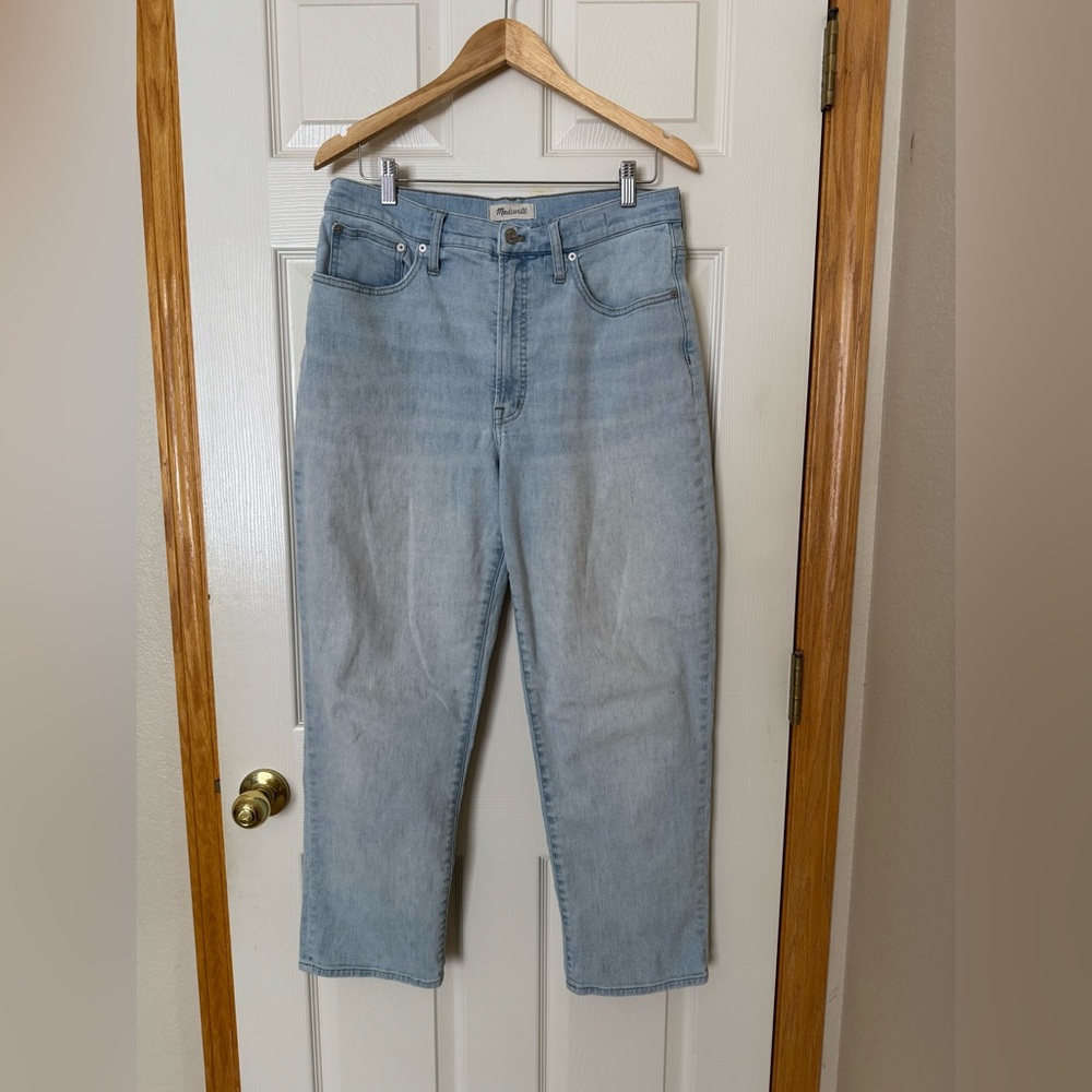 Madewell Women’s the perfect vintage straight jeans in Light Blue